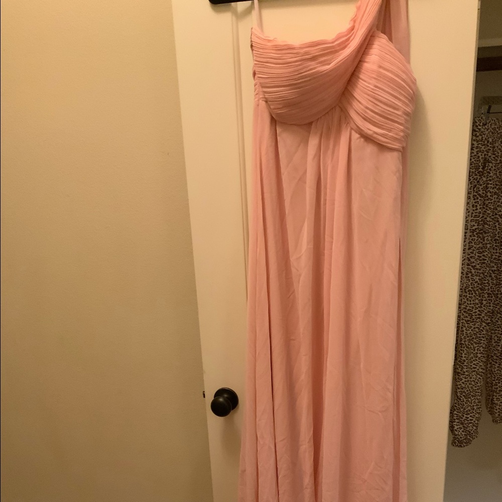 Long Light Pink Bridesmaid/Prom Dress Size 10/XL